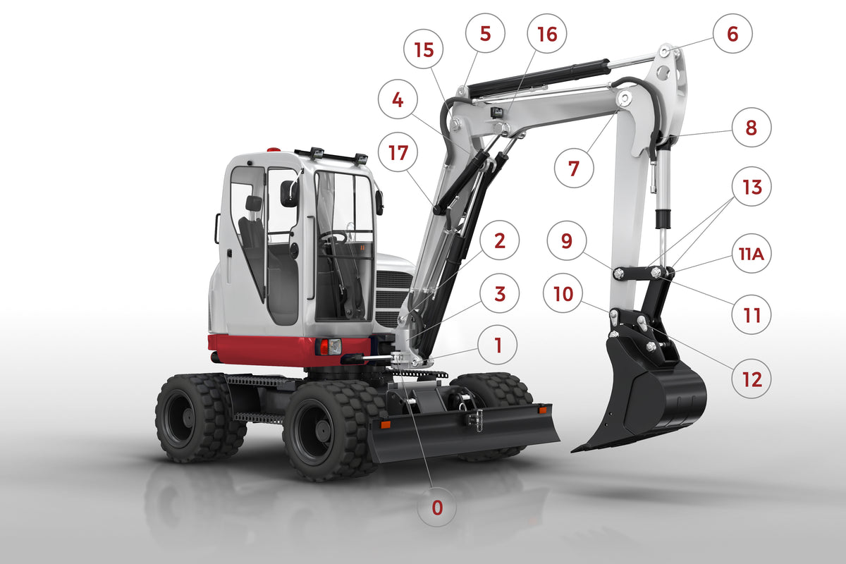 Bolter og foringer TEREX TW75 (0105-UP)