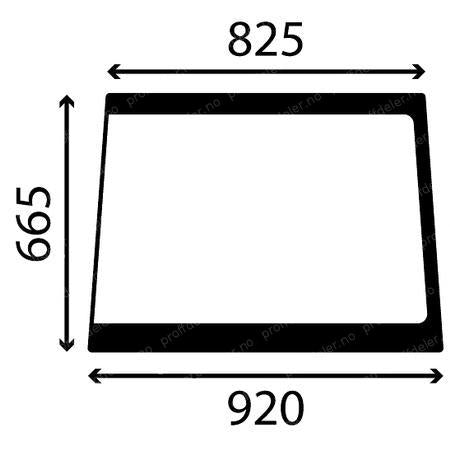 VOLVO - Kabinglass, bak