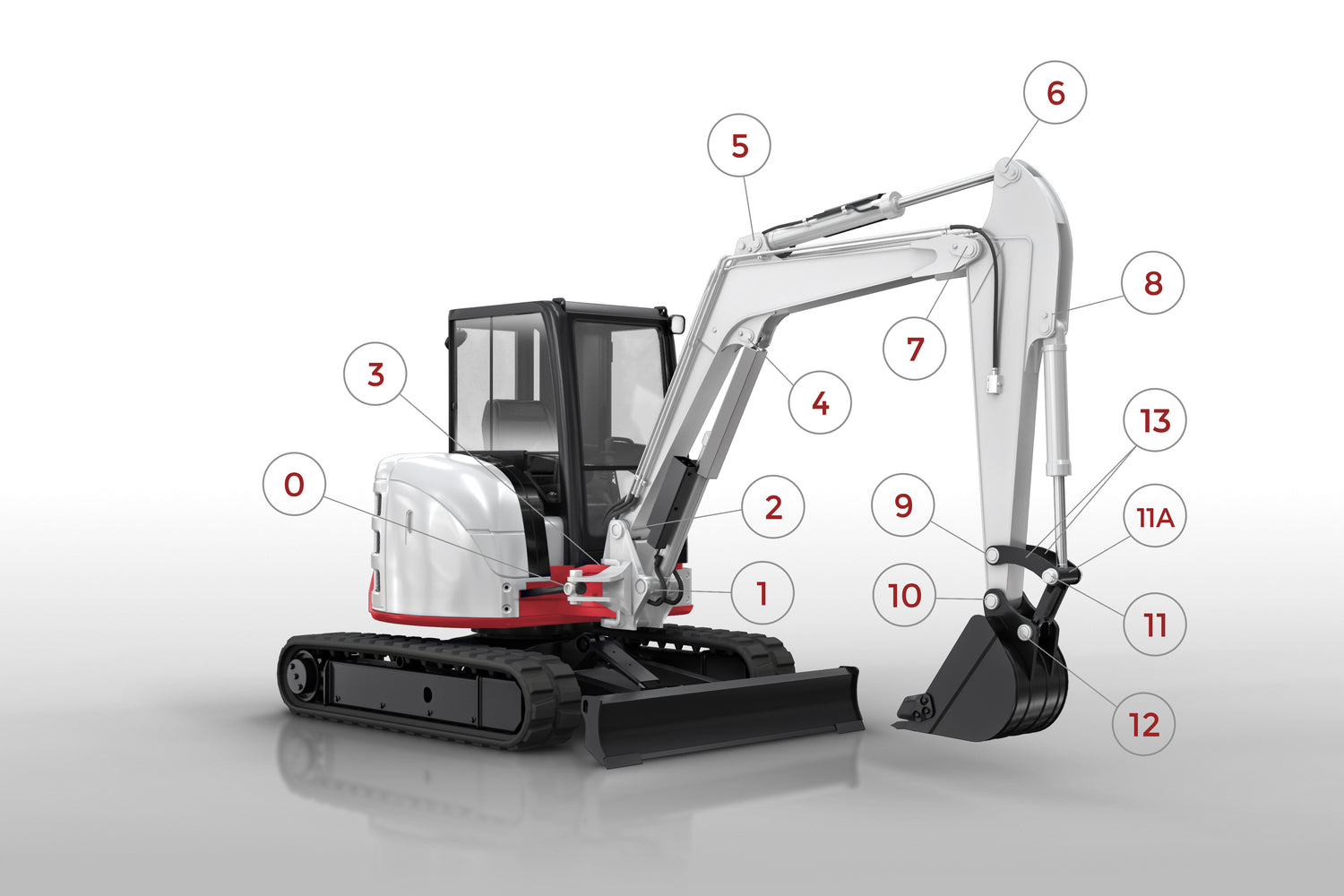 KIT HITACHI EX60-5 - POS.7 (Boom to Arm)